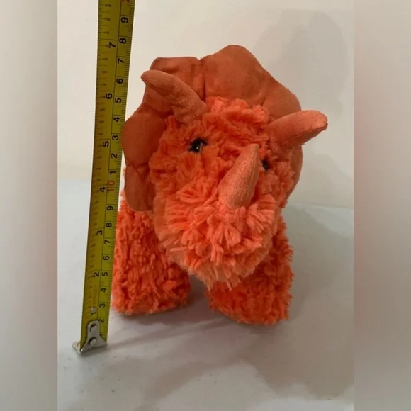 Manhattan Toy Company Little Jurassics Rory Triceratops Dinosaur Soft Toy EUC - Picture 8 of 8